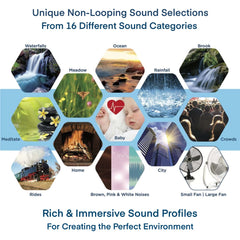Adaptive Sound Technologies Sound+Sleep SE Special Edition High Fidelity Sleep Sound Machine with Real Non-Looping Nature Sounds, Fan Sounds, White, Pink & Brown Noise, & Adaptive Sound Technology