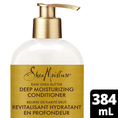 SheaMoisture Deep Moisturizing Conditioner repairs visible signs of damage Raw Shea Butter silicone-free hair conditioner 384 ml