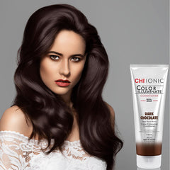 CHI Ionic Illuminate Color Conditioner, Dark Chocolate, 8.5 Fl Oz