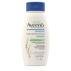 Aveeno Chamomile Body Wash, Colloidal Oat, Dry Skin Relief, Moisturizing, Chamomile Scent, 532 mL
