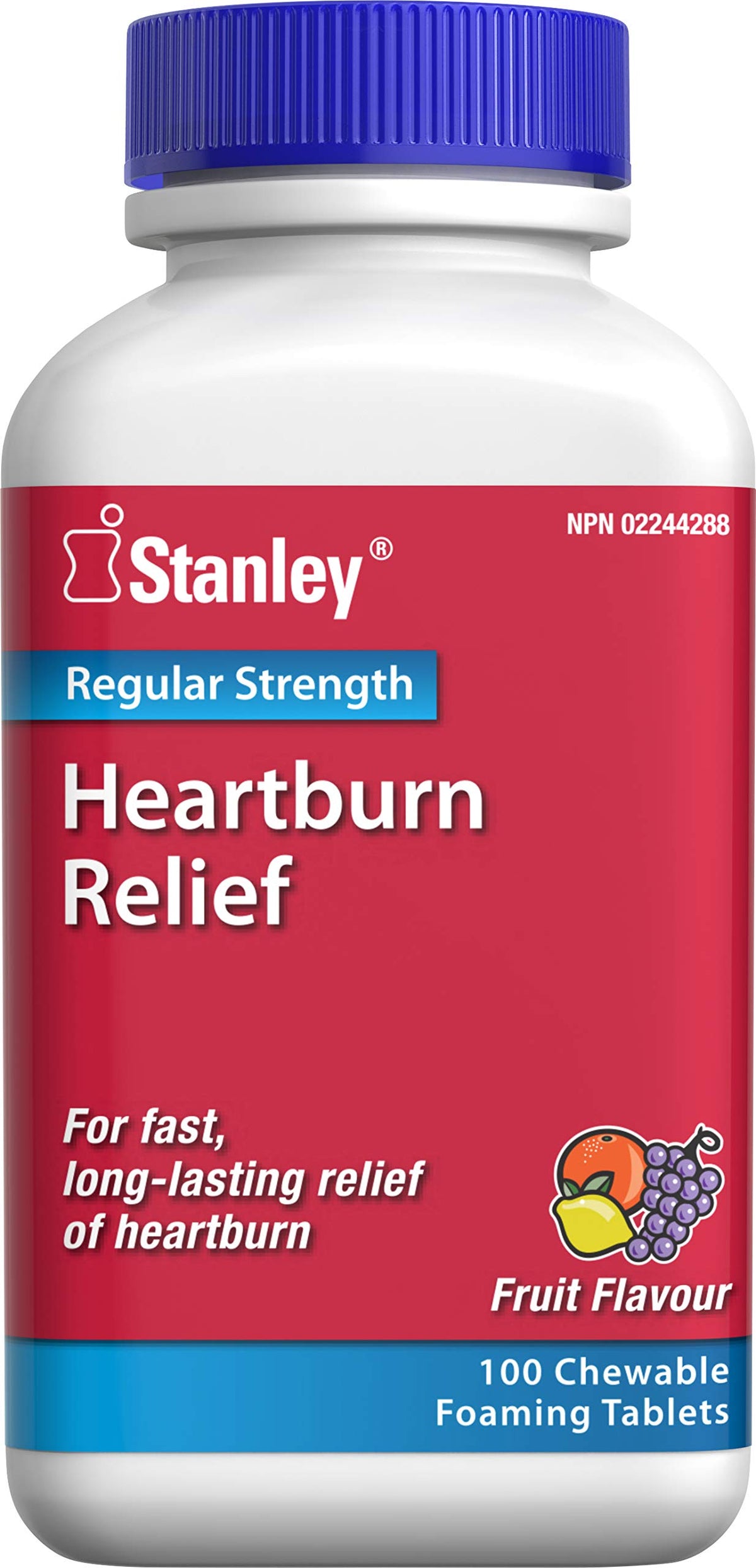 Stanley Pharmaceuticals Heartburn Relief Regular Strength 100 count