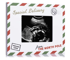 Pearhead Special Delivery Sonogram Frame, for Expecting Mom, Holiday Pregnancy Announcement, Pregnancy Announcement Keepsake, Gender-Neutral Baby Holiday Décor