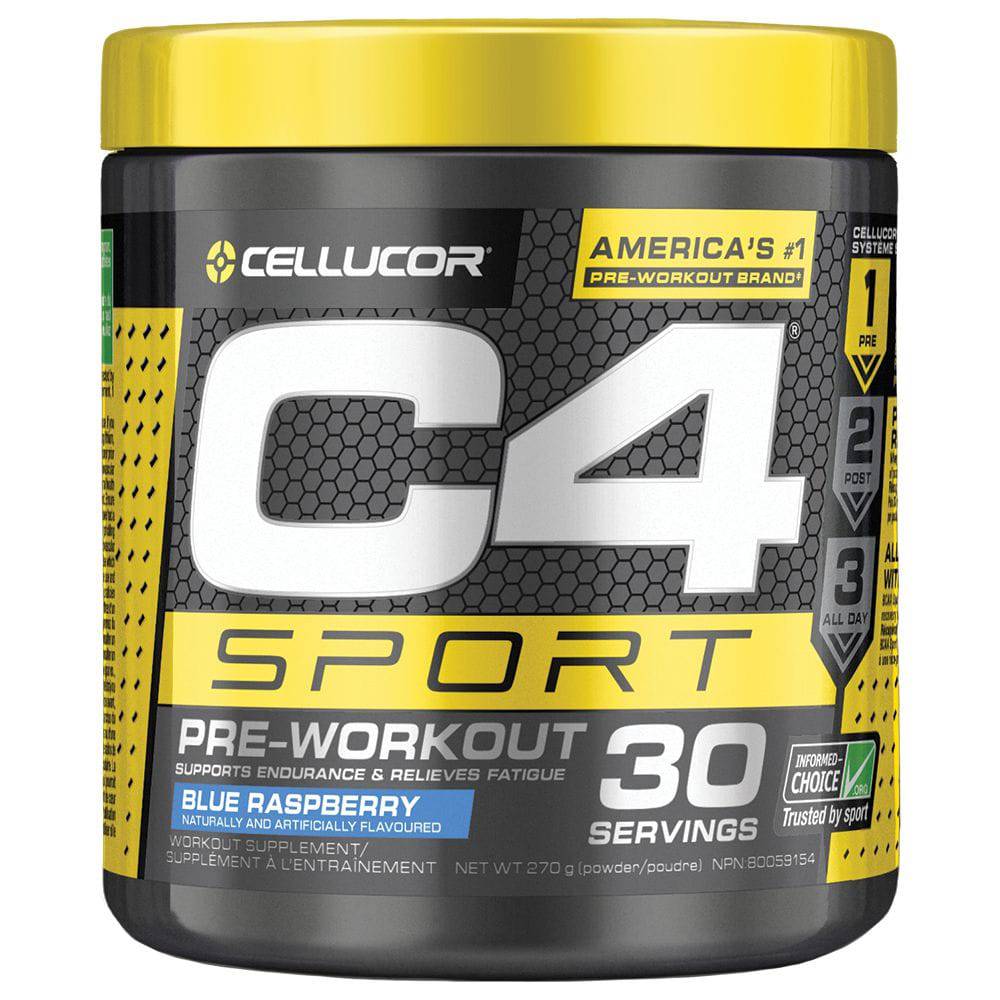 Cellucor C4 Sport Blue Raspberry Concentrated Energy & Performance Powder - Zecoya