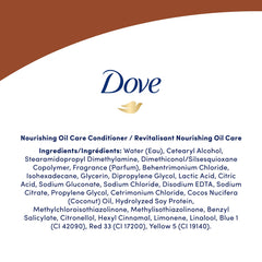 Dove Nourishing Oil Care Conditioner with Bio-Nourish Complex controls frizz and nourishes hair 750 ml