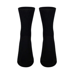 Truform Diabetic Socks for Men and Women, Medical Style Crew Length, Mid Calf Height, 3 Pairs, Black, Small