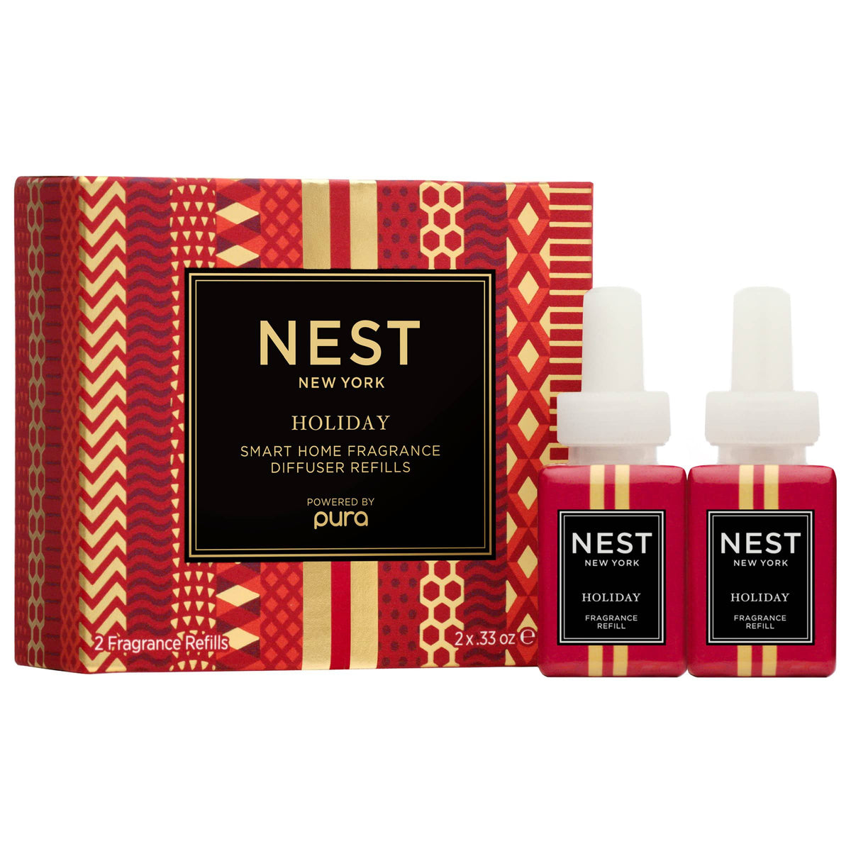 NEST New York Holiday Smart Home Fragrance Diffuser Refill, Set of 2