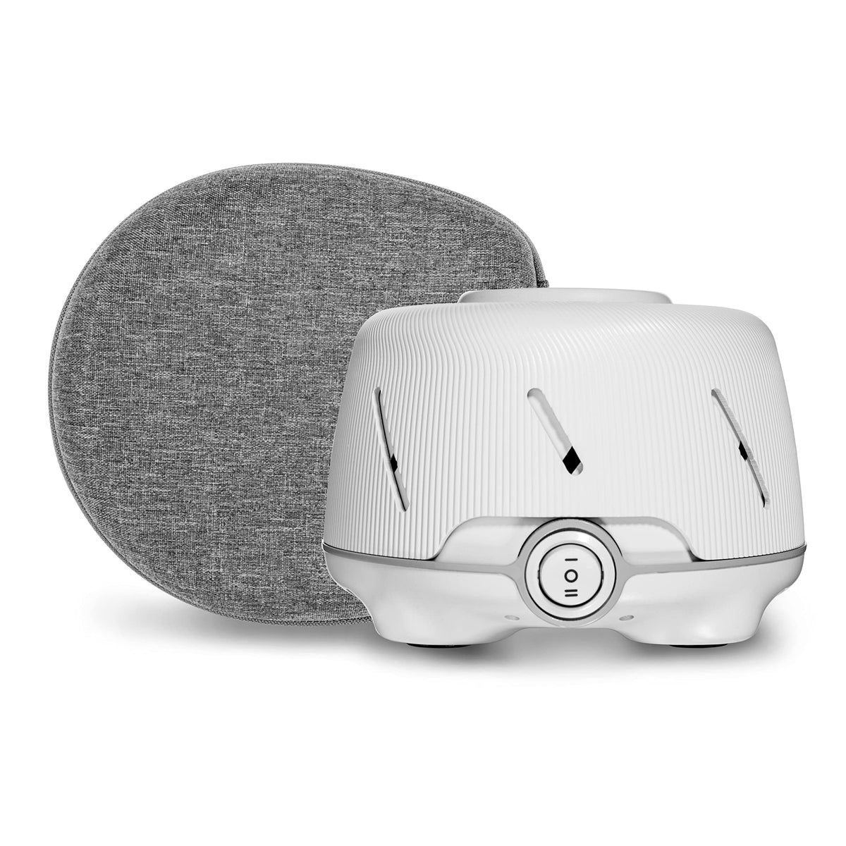 Marpac Yogasleep WhiteGray Plus The Original White Machine Soothing Natural Sound from a Real Fan Noise Cancelling Sleep Therapy Office Privacy, Dohm Gray & Travel Case, 1 Count, 2 Piece Set
