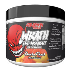 Red Demon Wrath Pre-workout - Intense Pumps, Endless Energy, Great Focus - 20 servings, Cheeky Peach