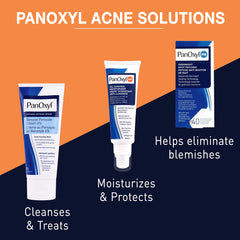 PanOxyl 4% Benzoyl Peroxide Face Wash and 40 Count PM Patches Bundle