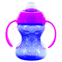 Nuby Clik-it Grip N' Sip 8 oz (240 mL) Purple