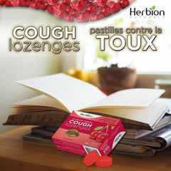 Herbion Naturals Sugar-Free Cough Lozenges with Natural Cherry Flavour, 18 Lozenges - Relieves Cough and Nasal Congestion; Soothes Sore Throat; For Adults and Children 12 years and above