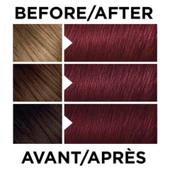 L'Oreal Paris Feria high-intensity shimmering colour Permanent Hair Colour, R37 deep burgundy, Hair Dye with Conditioning Oils, Pack of 1
