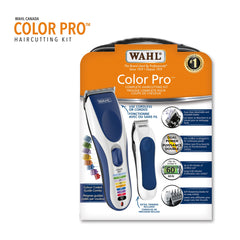 Wahl Canada Color Pro Haircutting Kit, Colour Comb System, great to clean up necklines, touch-up sideburns & trim around the ears, Worldwide Voltage - Model 3193