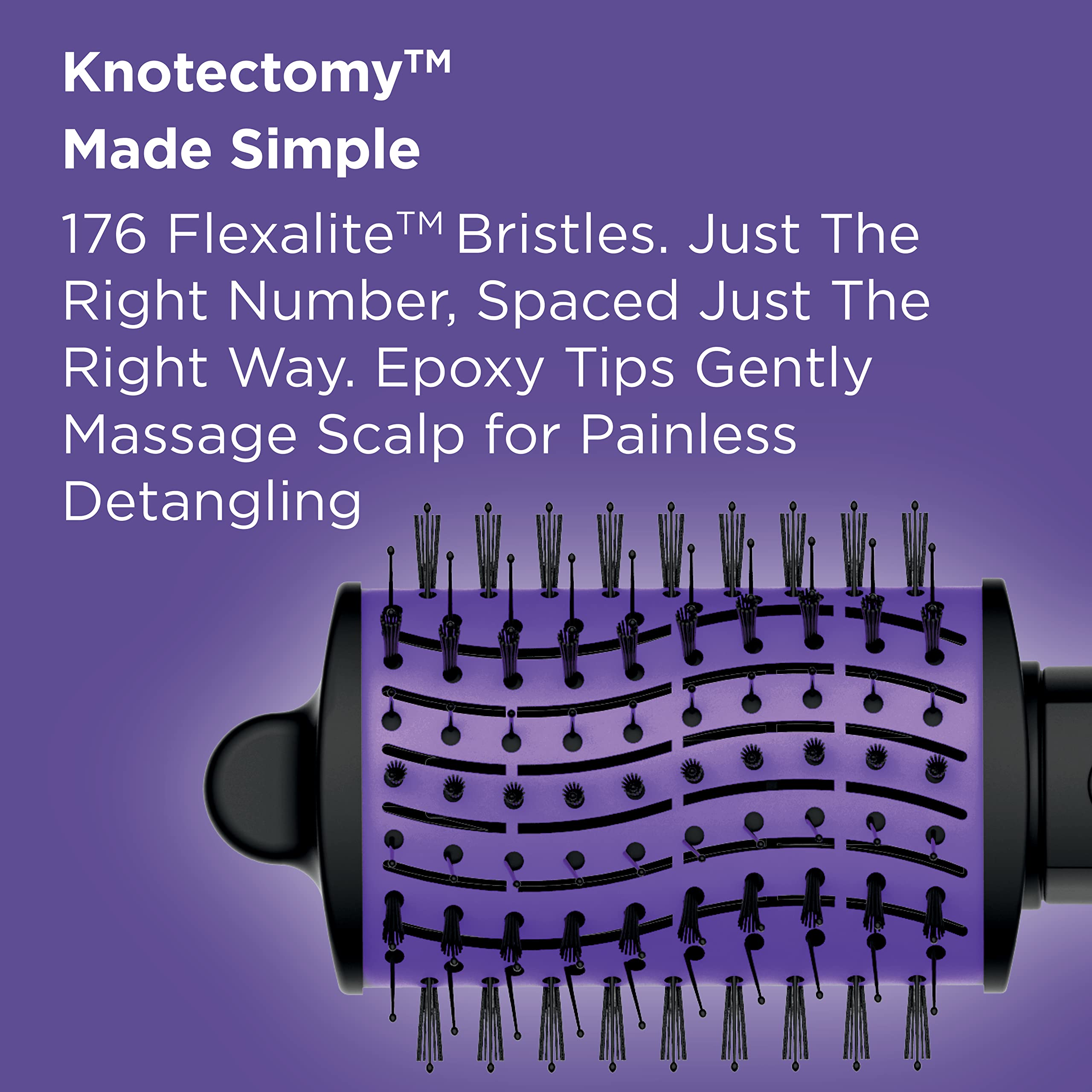 The Knot Dr Detangling Hot Air Brush by Conair