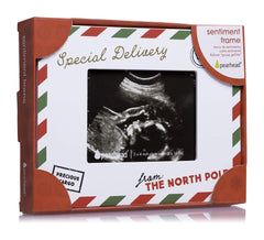 Pearhead Special Delivery Sonogram Frame, for Expecting Mom, Holiday Pregnancy Announcement, Pregnancy Announcement Keepsake, Gender-Neutral Baby Holiday Décor