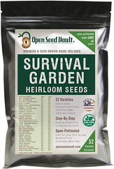 survival garden seeds 15,000+ Non-gmo Heirloom Vegetable Seeds 32 Variety Pack