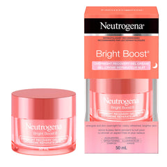 Neutrogena Bright Boost Overnight Recovery Gel Face Night Cream with Vitamin C for a Brighter, more Even Skin Tone, 50mL