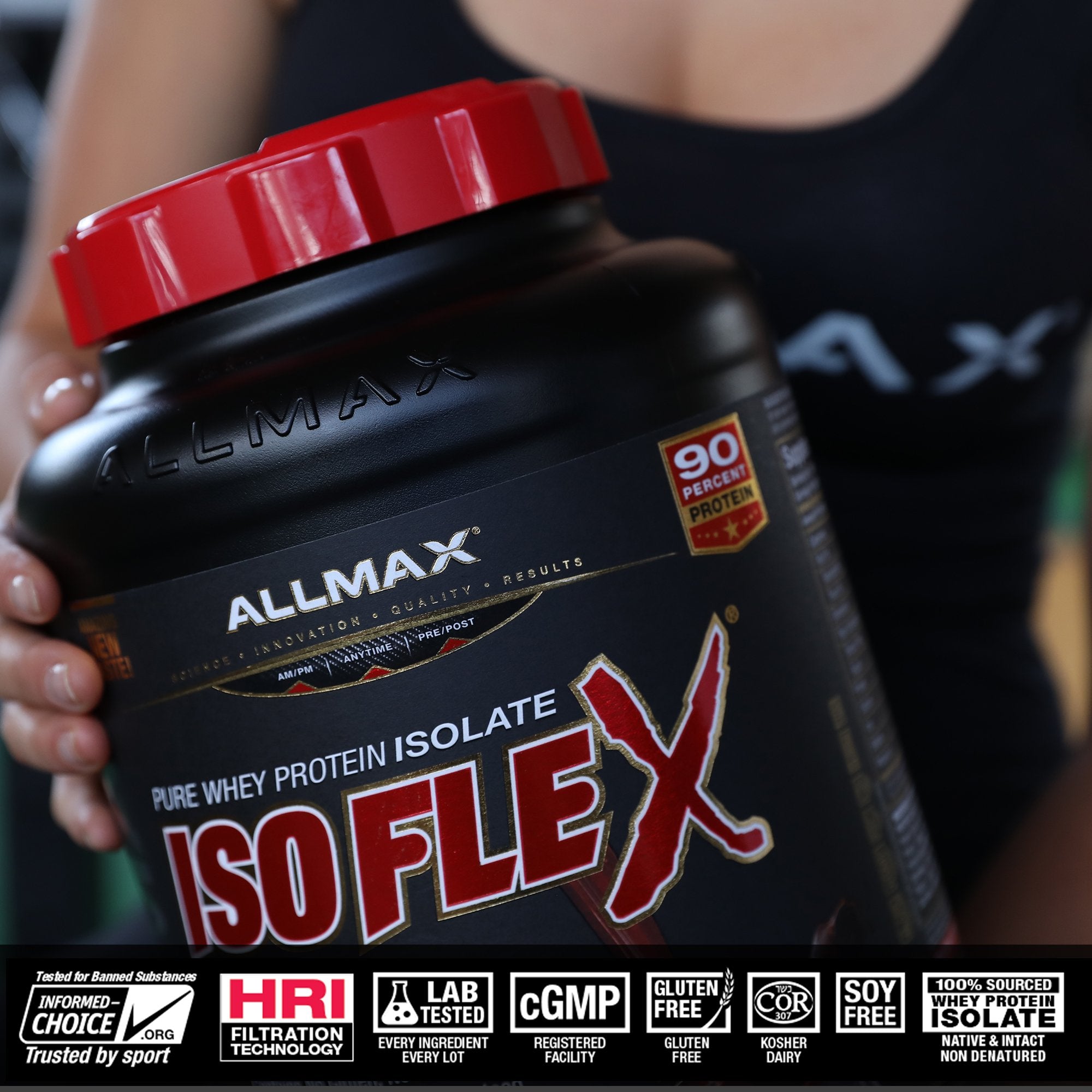 ALLMAX Nutrition - ISOFLEX - 100% Ultra-Pure Whey Protein Isolate - Chocolate Mint Supreme - 2 Pound