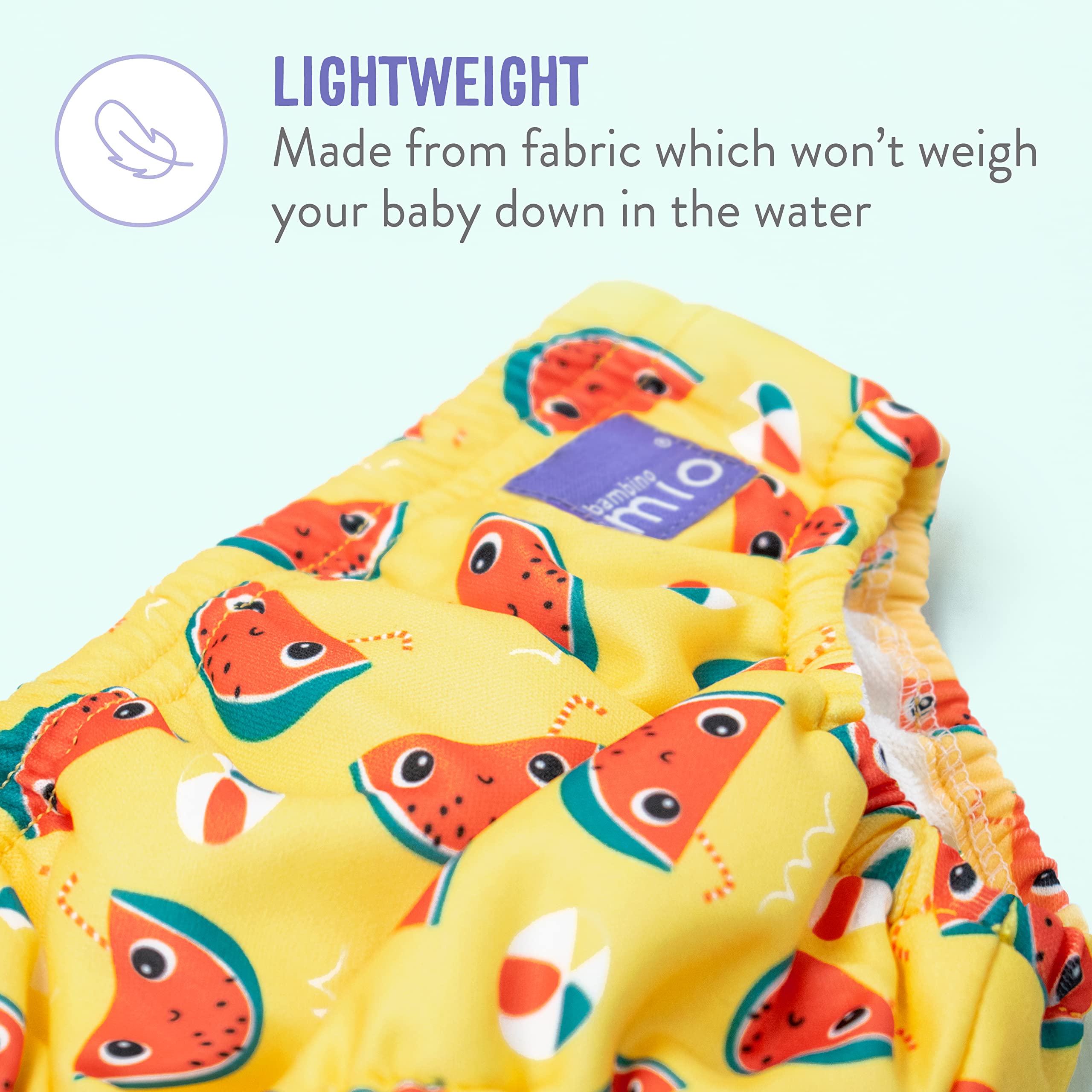 Bambino Mio, reusable swim diaper, whale wharf, medium (6-12 months)