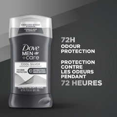 Dove Men+Care Cool Silver 72H Deodorant Stick for Men with Vitamin E, Triple Action Moisturizer and Non-Irritant Formula for Odour Protection 85 g