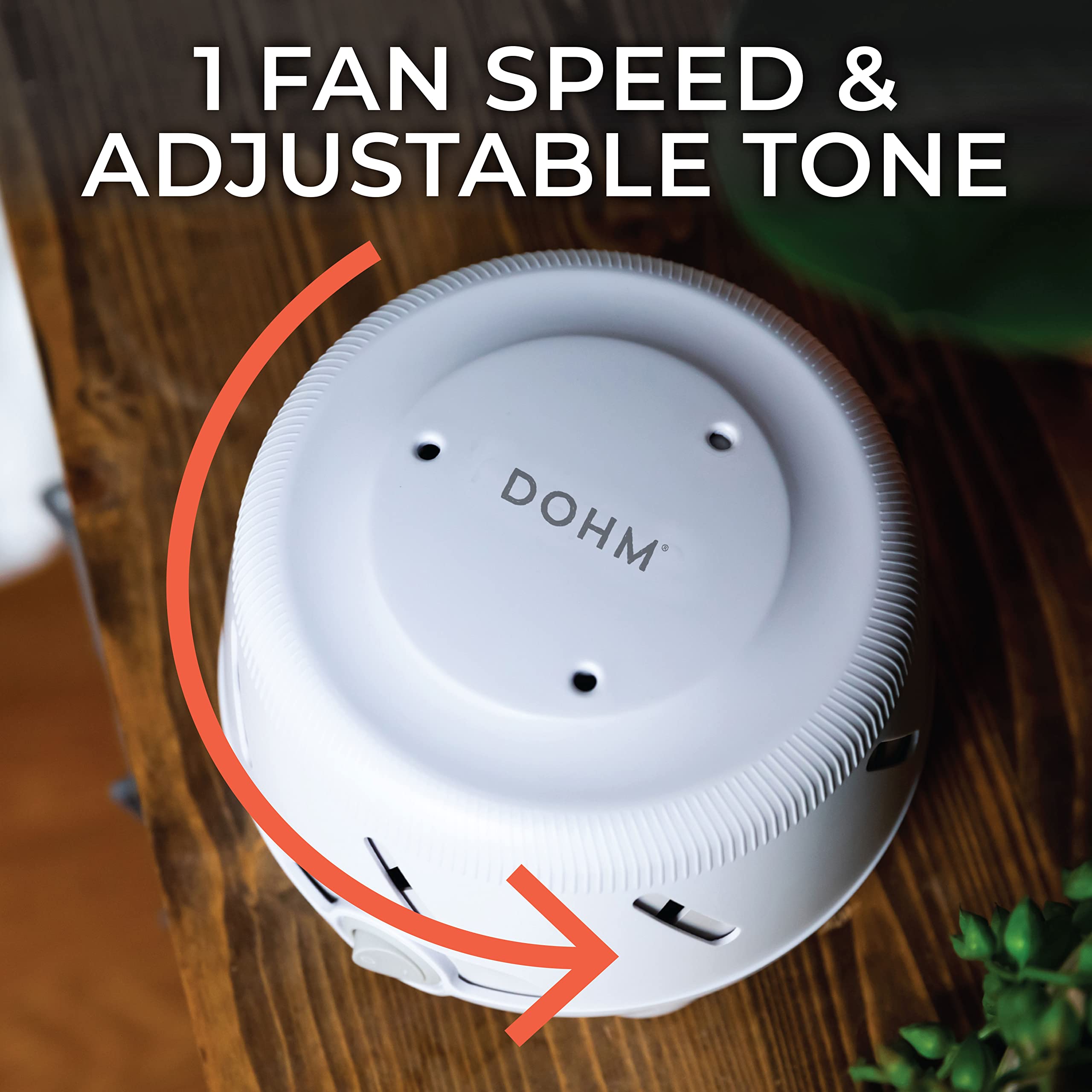 Marpac Dohm Uno White Noise Machine | real Fan Inside for Non-Looping White Noise | Sound Machine for Travel, Office privacy, Sleep Therapy | for Adults & baby | 101 Night Trial