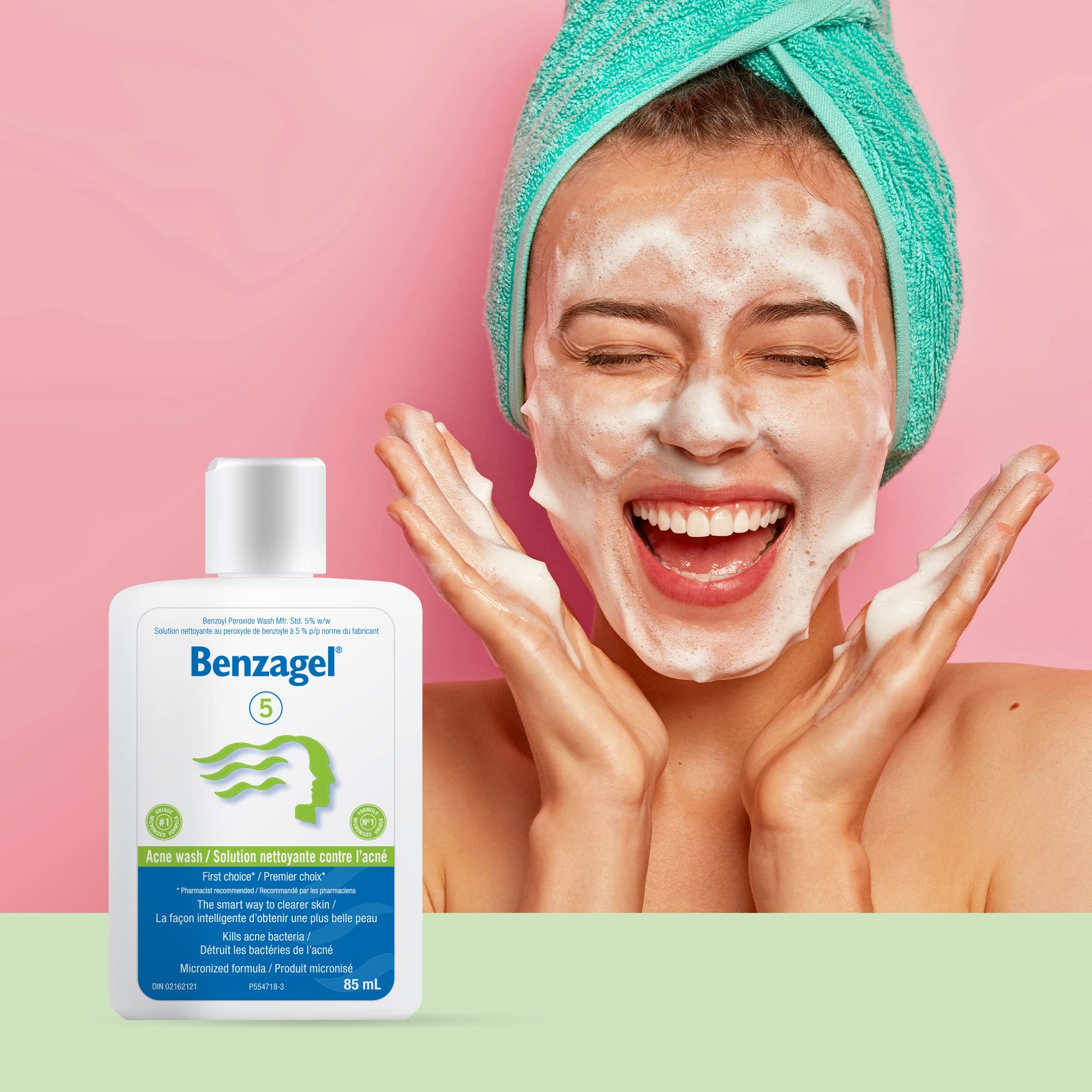 Benzagel 5% Benzoyl Peroxide Acne Wash, 85 Milliliters