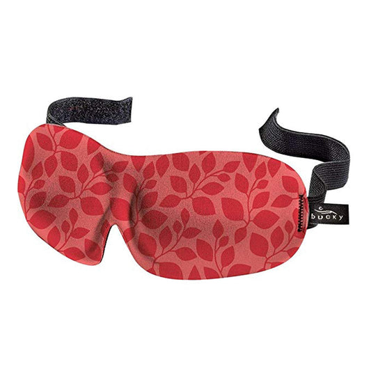 Bucky 40 Blinks No Pressure Printed Eye Mask for Travel & Sleep, Hibiscus Leaf, One Size