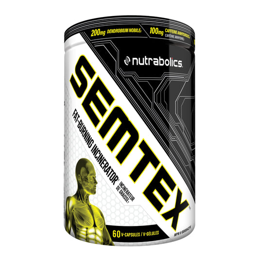 NUTRABOLICS Semtex 60 Caps - Weight Loss Supplement & Energy Booster, Strong Fat Burning Formula, Thermogenic Pre Workout,
