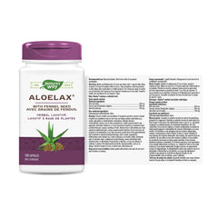 Nature's Way Aloelax Laxative Health Supplement, 100 Count