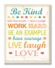 The Kids Room by Stupell Be Kind Typography Rectangle Wall Plaque