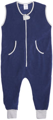 baby deedee Sleep Fleece Kicker Sack with Feet, Wearable Blanket Sleeper, 2-4T, Navy