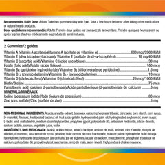 Centrum MultiGummies, Adult Multivitamin Multivitamins/Minerals Gummies for Men & Women, Cherry, Berry, and Orange Flavour, 150 Count (Packaging May Vary)