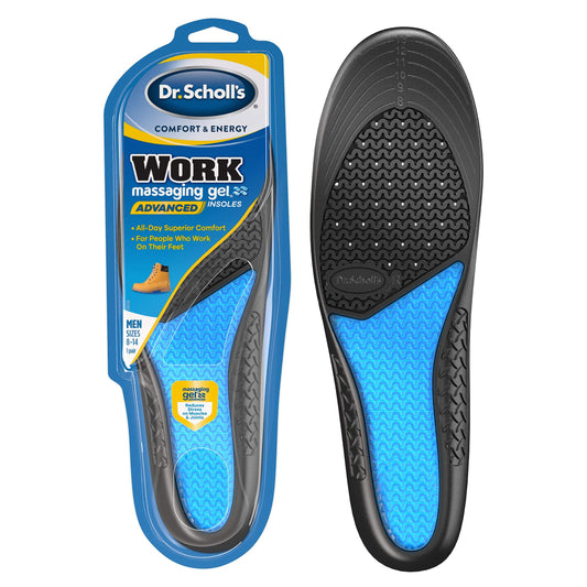 Dr Scholl's work Massaging Gel Advanced Insoles, 2 Pairs (Men's 8-14), 2 count