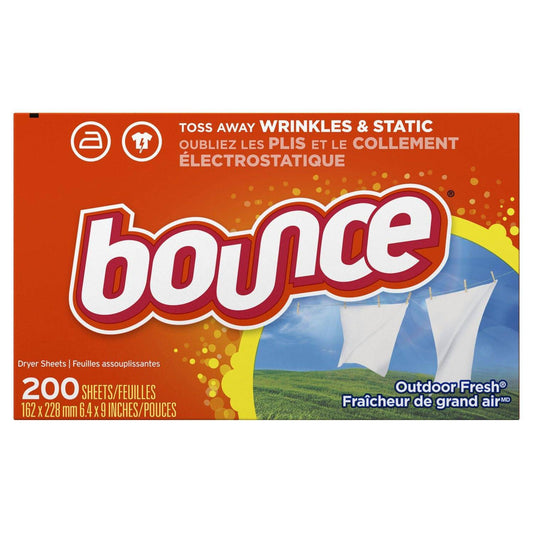 Bounce Fabric Softener Dryer Sheets, Outdoor Fresh - Zecoya