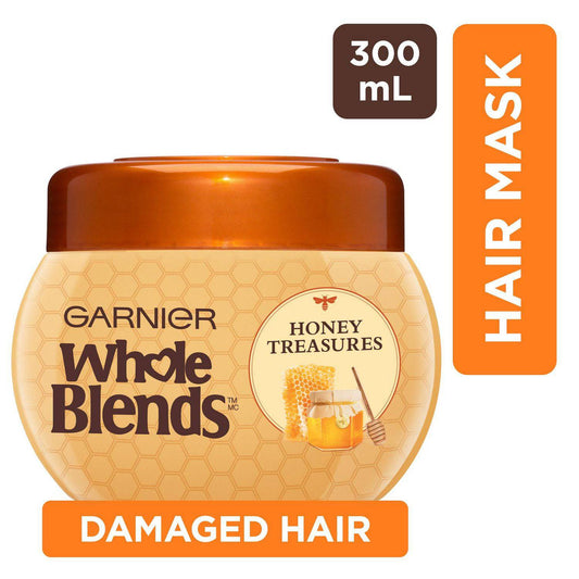 Garnier Whole Blends Honey Treasures Repairing Rinse-Out Mask, 300 ml - Zecoya