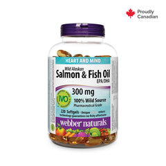 Webber Naturals® Wild Alaskan Salmon & Fish Oil, 300 mg EPA/DHA