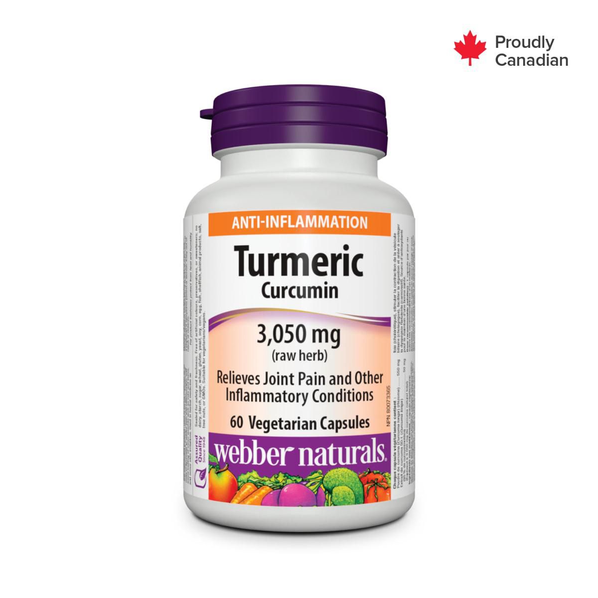 Webber Naturals® Turmeric Curcumin 3,050 mg (raw Herb)