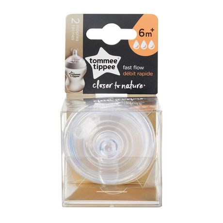 Tommee Tippee Closer to Nature Fast Flow Baby Bottle Nipples