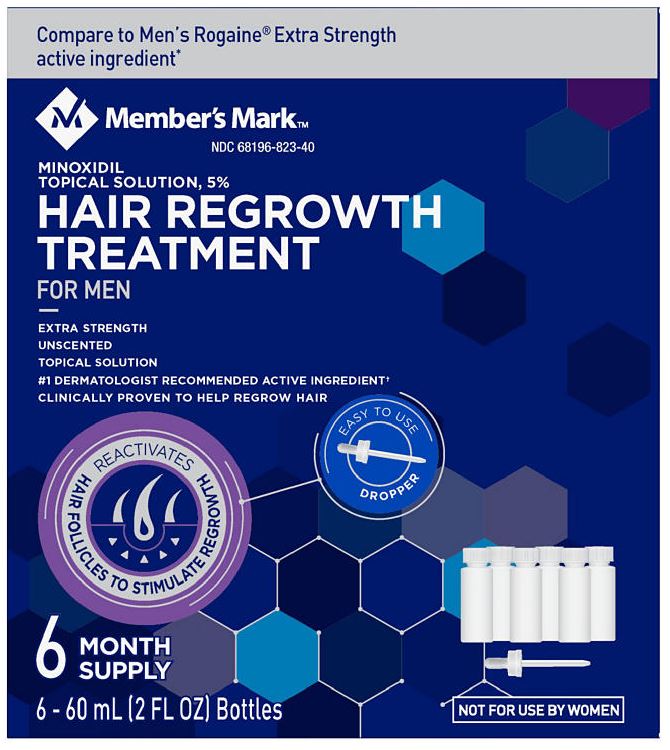 Member's Mark Minoxidil 5%, Hair Regrowth Treatment for Men (6 Month Supply)