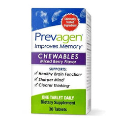 Prevagen Improves Memory - Regular Strength 10mg, 30 Chewables |Mixed Berry| with Apoaequorin & Vitamin D