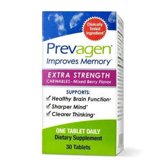 Prevagen Improves Memory - Extra Strength 20mg, 30 Chewables |Mixed Berry| with Apoaequorin & Vitamin D & Prevagen 7-Day Pill Minder | Brain Supplement for Better Brain Health