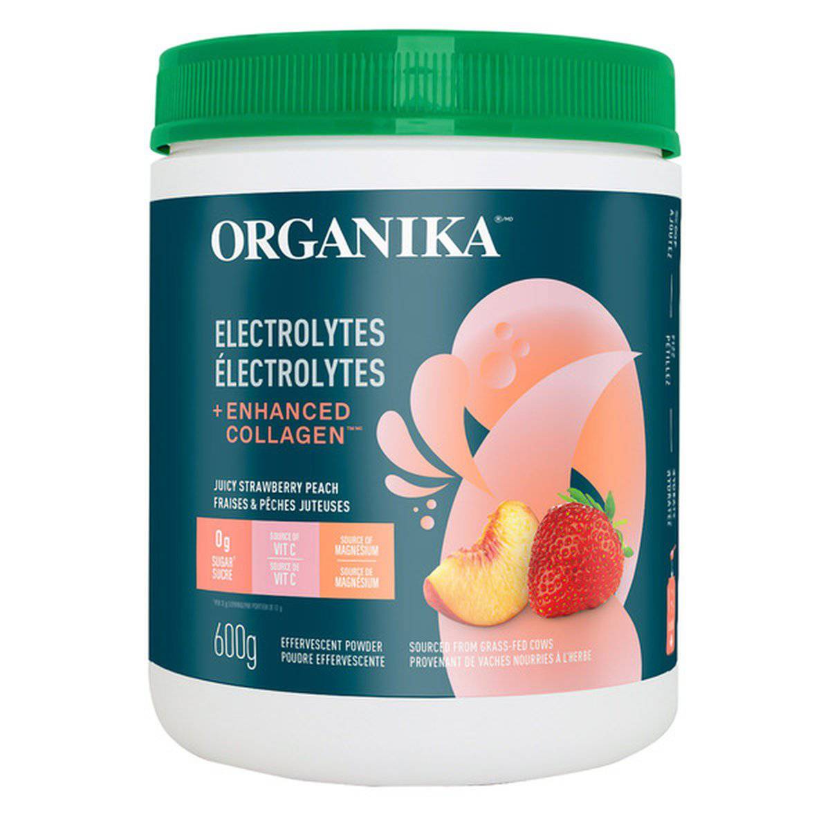 Organika FÄV Juicy Strawberry Peach Electrolytes Plus Enhanced Collagen - Zecoya