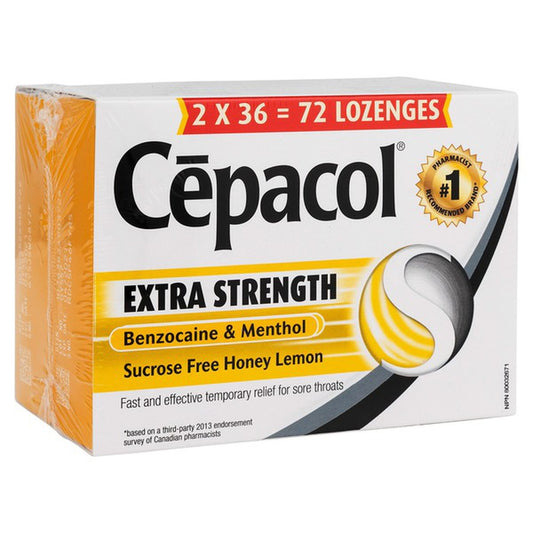 Cepacol Extra Strength Honey Lemon Lozenges
