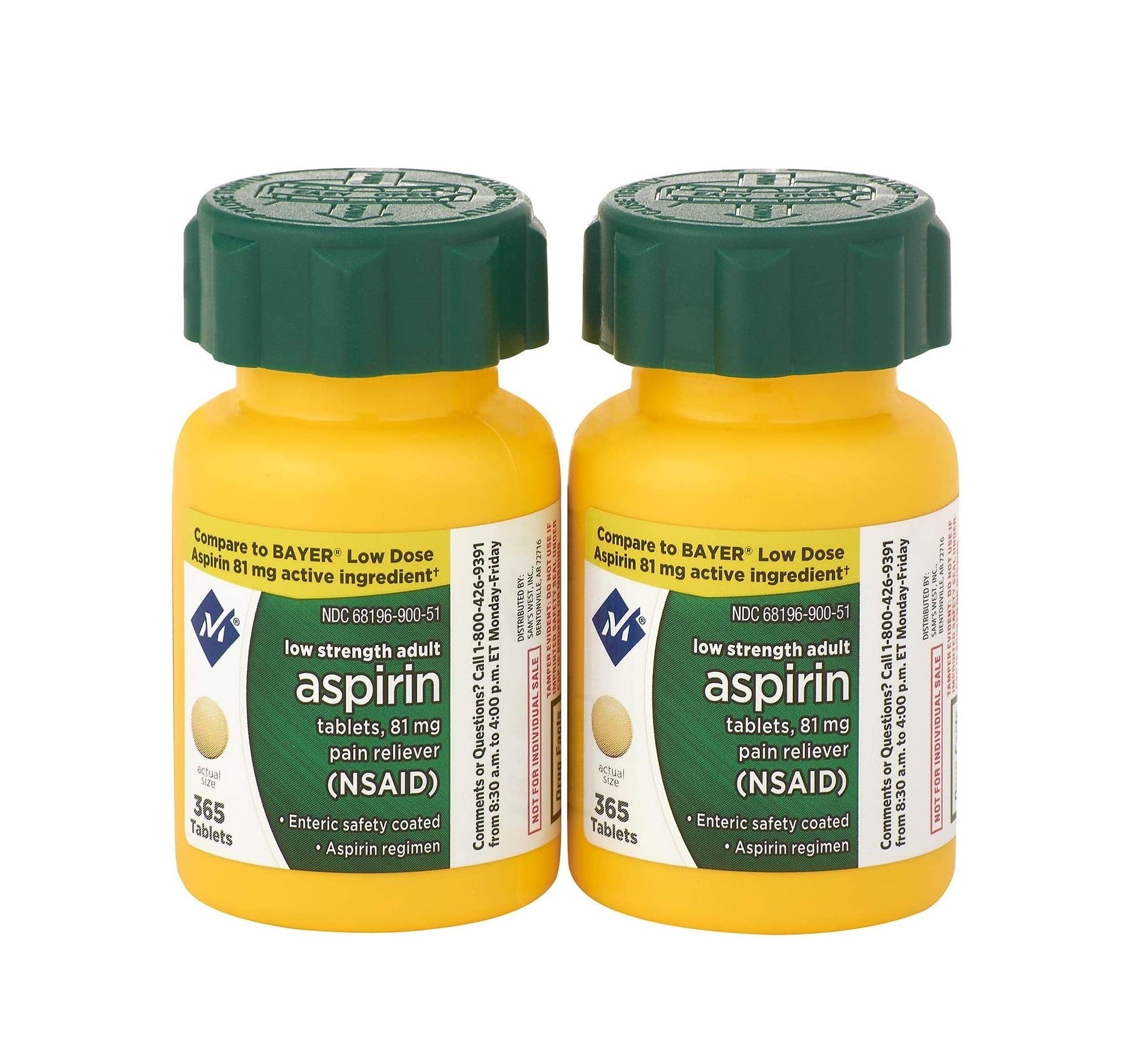 Member's Mark 81 mg Low Strength Aspirin (730 ct.)