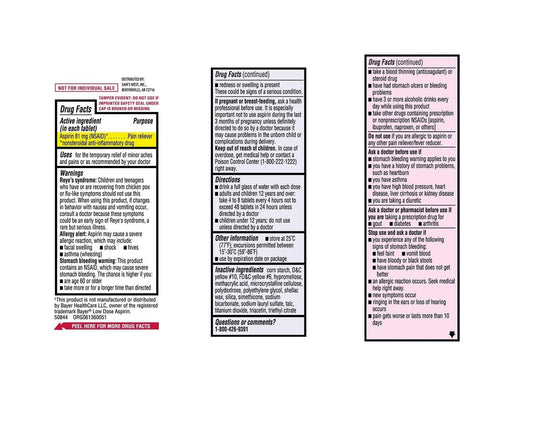 Member's Mark 81 mg Low Strength Aspirin (730 ct.) - Zecoya