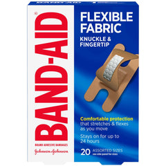 Flexible Fabric Adhesive Bandages, Knuckles & Fingertips