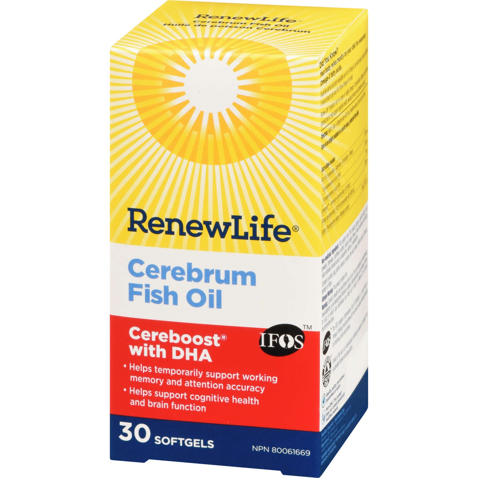 Renew Life® Cerebrum Cereboost™ with DHA, 30 Softgels