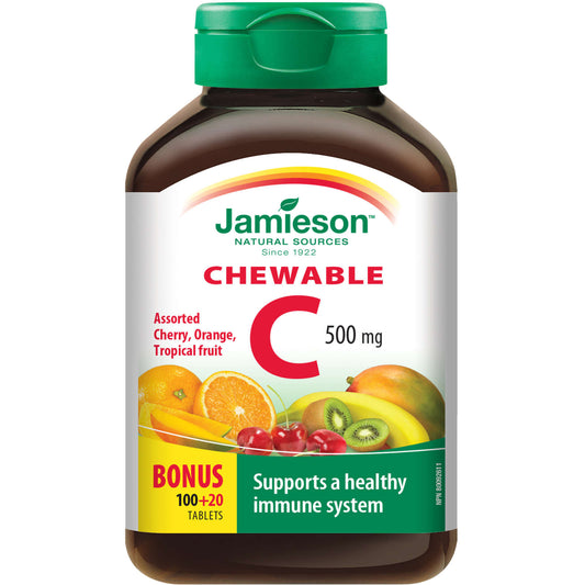 Chewable Vitamin C 500 mg Mixed 3 Flavours